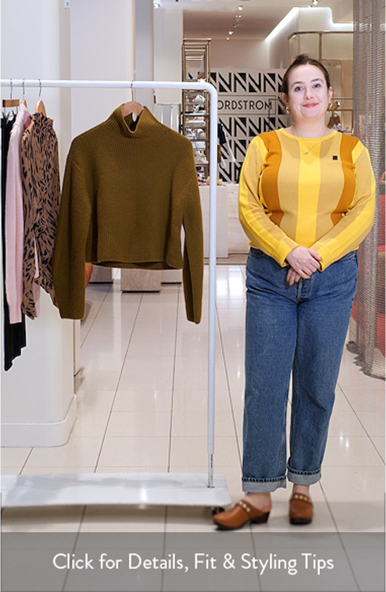 Rib Knit Wool Turtleneck Sweater, sales video thumbnail