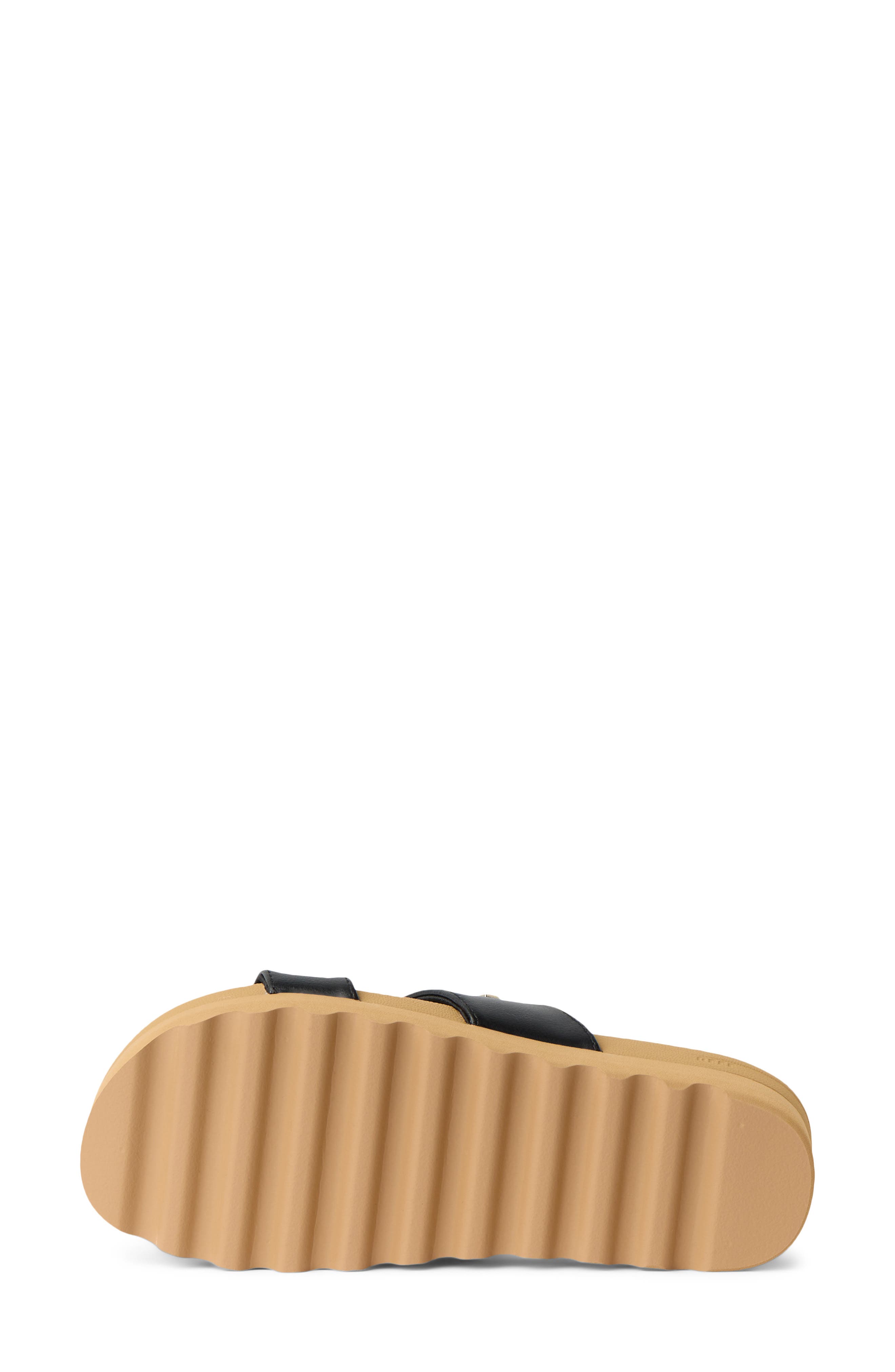 Kaia 2 Bar Slide Sandal, Alternate, color, BLACK/ TAN