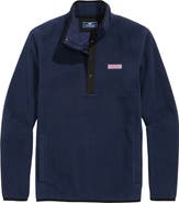vineyard vines Harbor Fleece Snap Placket Pullover