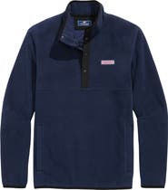 vineyard vines Harbor Fleece Snap Placket Pullover
