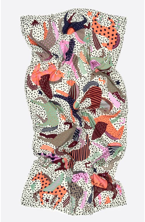 Bimba Y Lola Shawl With Mini Prints Splodge Print In Multi