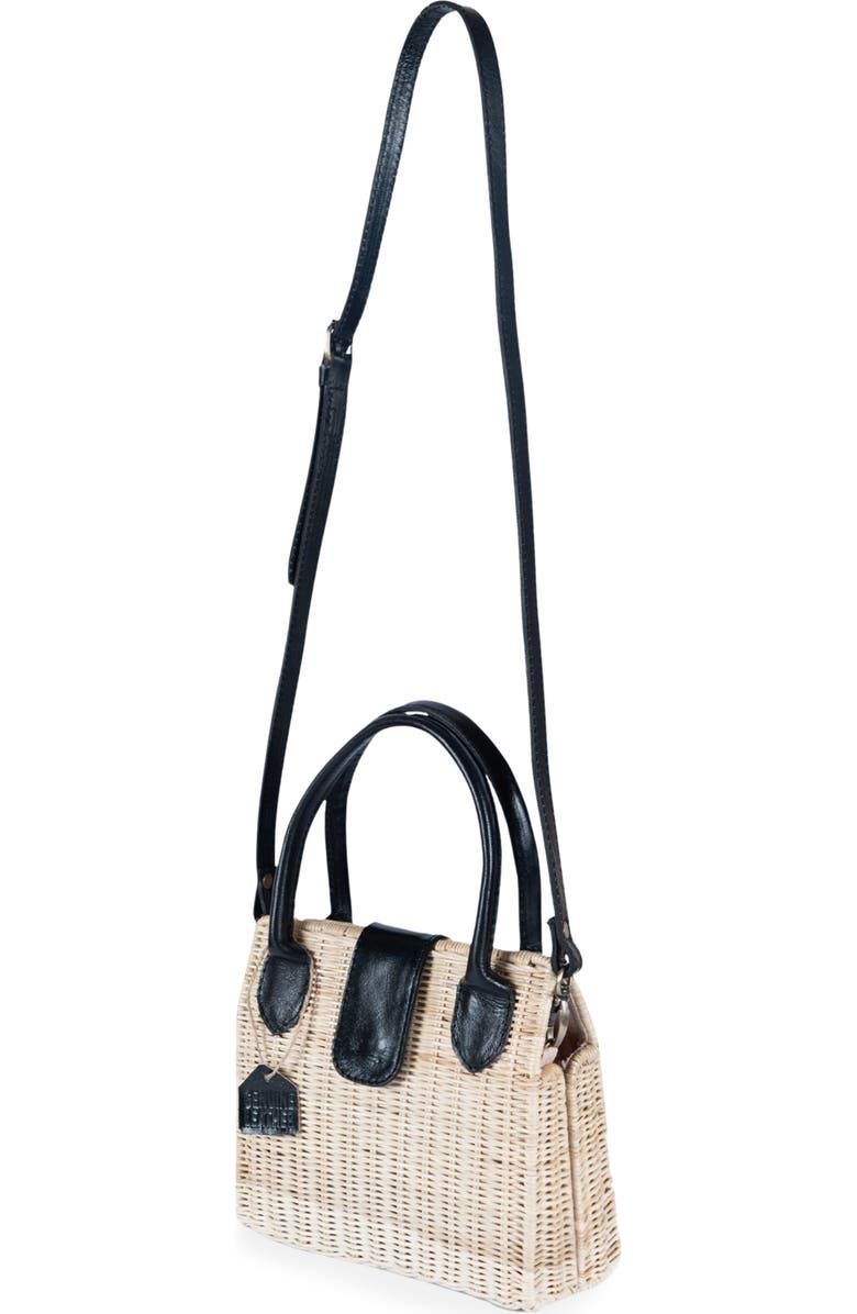 Jelavu Piper Rattan Handbag, Alternate, color, Black