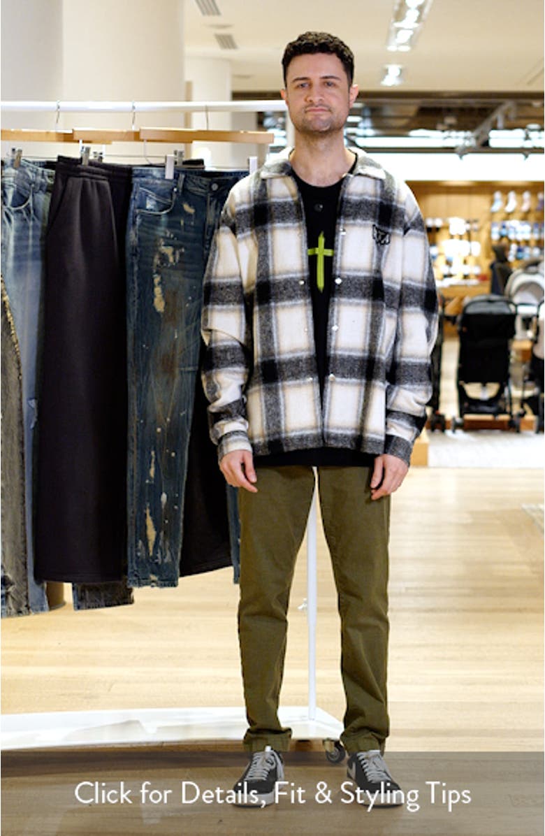 Parlan Circuit Board Graphic Plaid Shacket, sales video thumbnail