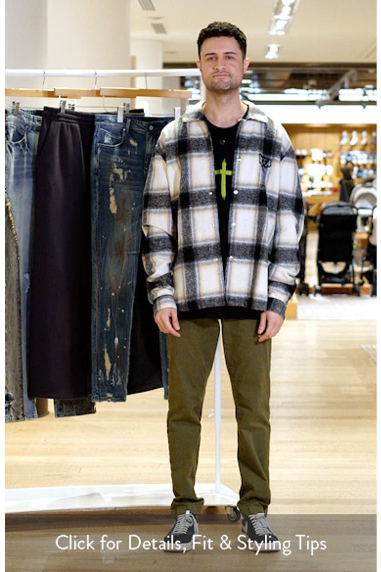 Parlan Circuit Board Graphic Plaid Shacket video