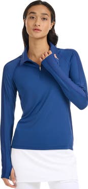 BloqUV Women's Long Sleeve Quarter Zip Polo with Sun and UV Protection