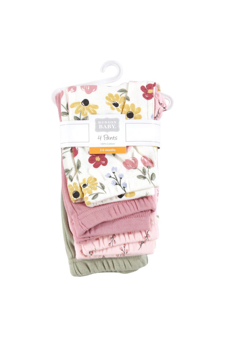 4Pk Everyday Pants Set, Alternate, color, Soft Painted Floral