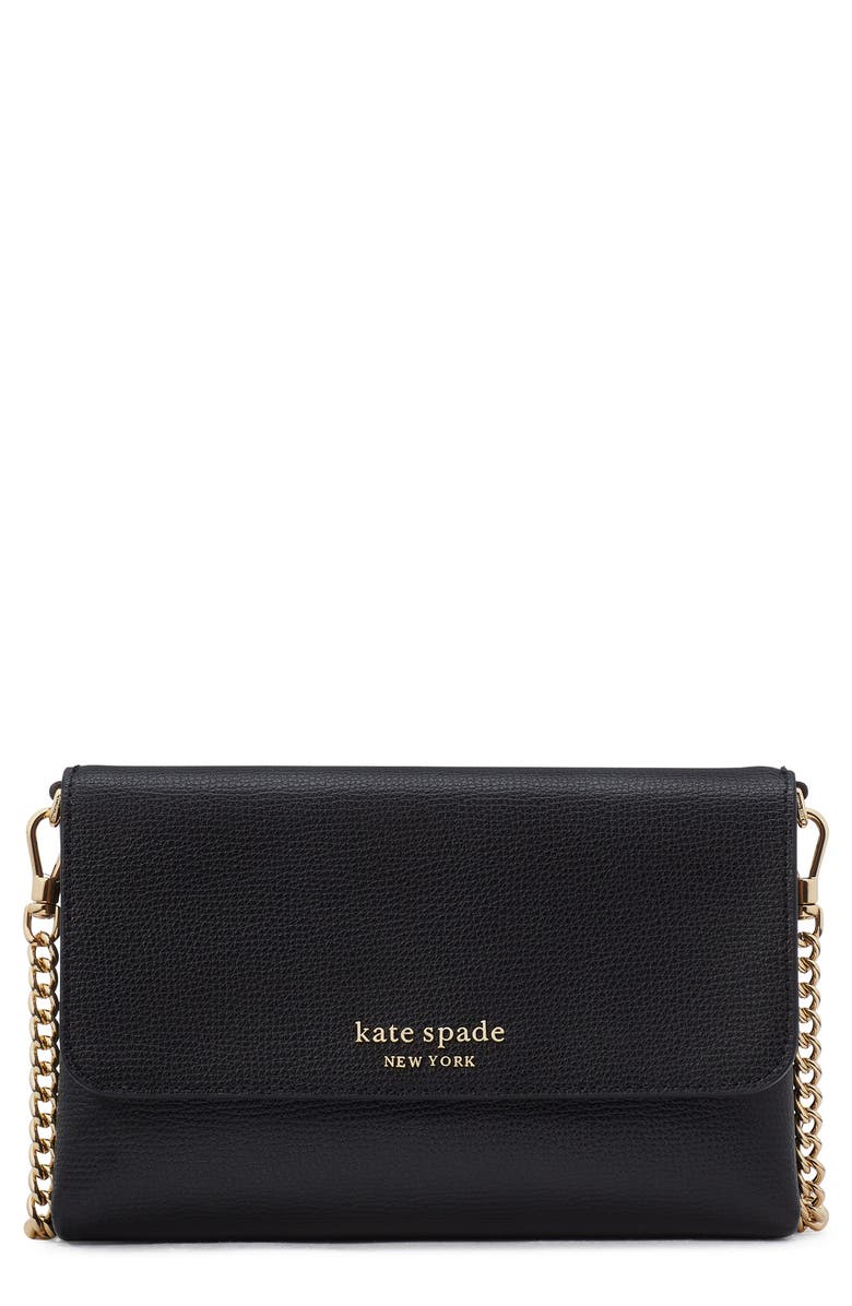 Kate Spade New York carlyle leather wallet on a chain, Main, color,