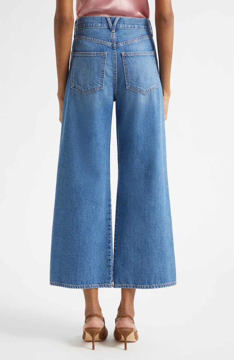 Veronica Beard Taylor High Waist Crop Wide Leg Jeans, Alternate, color, French Kiss