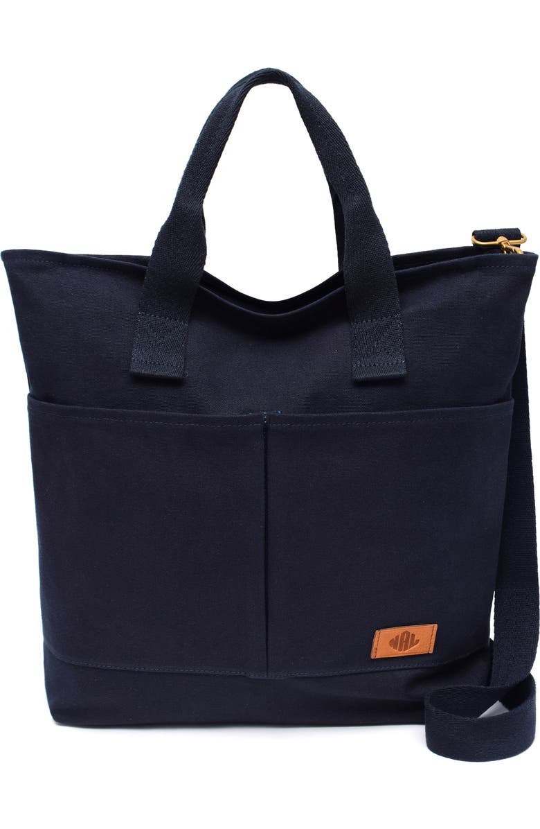New Amsterdam Leatherworks Ayla Tote, Main, color, Midnight