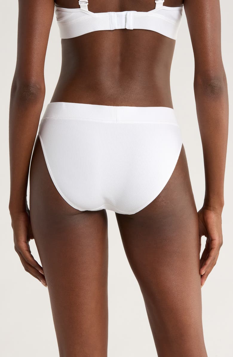 TomboyX Rib Bikini Briefs, Alternate, color, Bright White