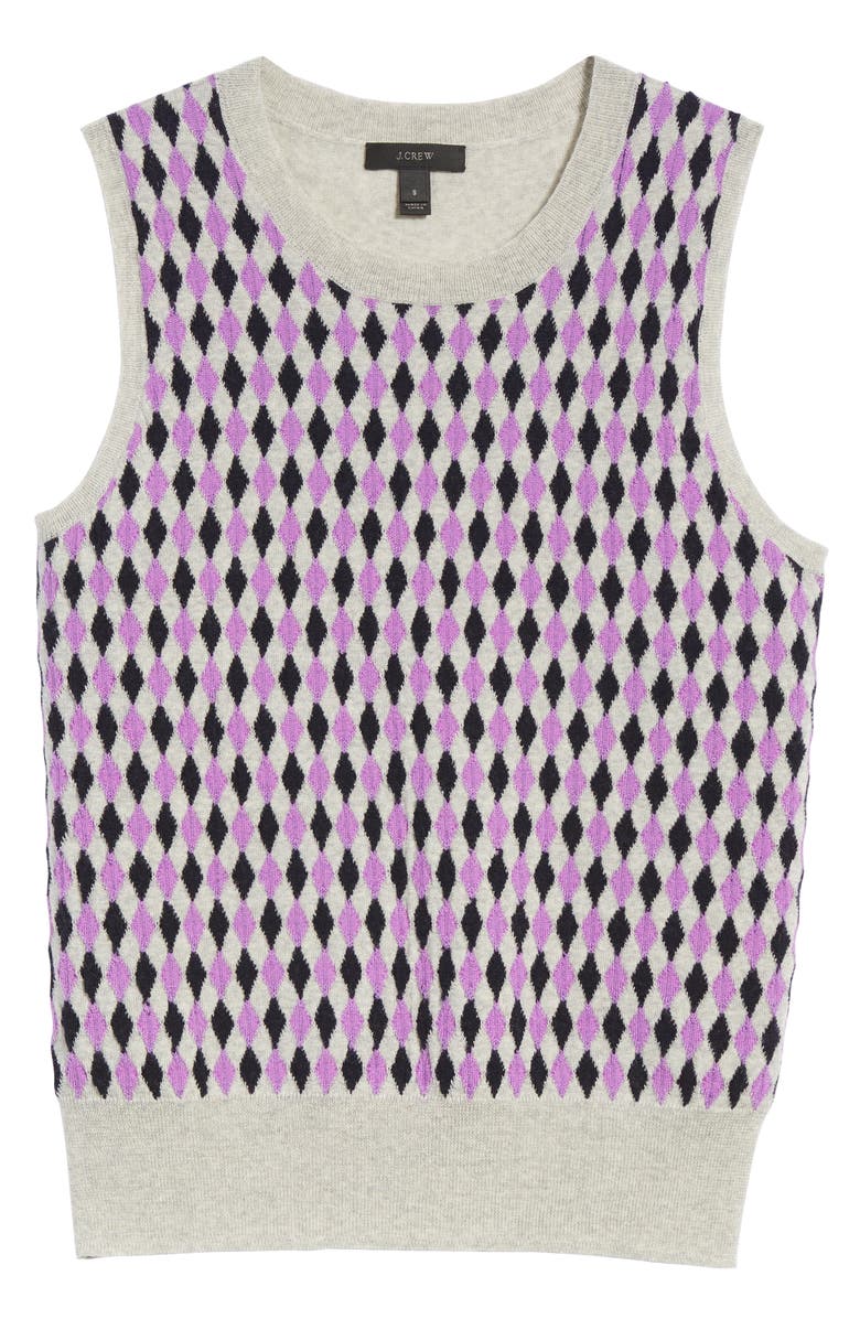 J.Crew Jackie Argyle Lightweight Wool Shell, Alternate, color, 