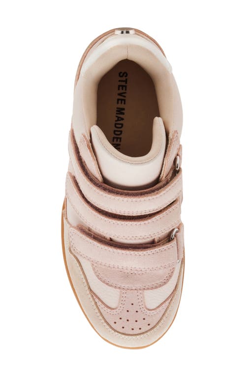 Steve Madden Kids' Jbobbi High Top Wedge Sneaker In Blush Multi