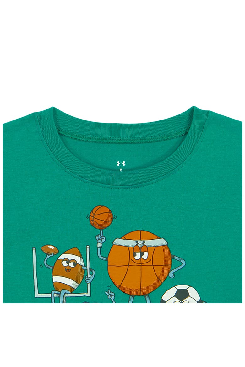 Kids' Sports Graphic Tee & Pants Set, Alternate, color, GEODE GREEN