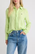 Polo Ralph Lauren Classic Fit Linen Button-Up Shirt