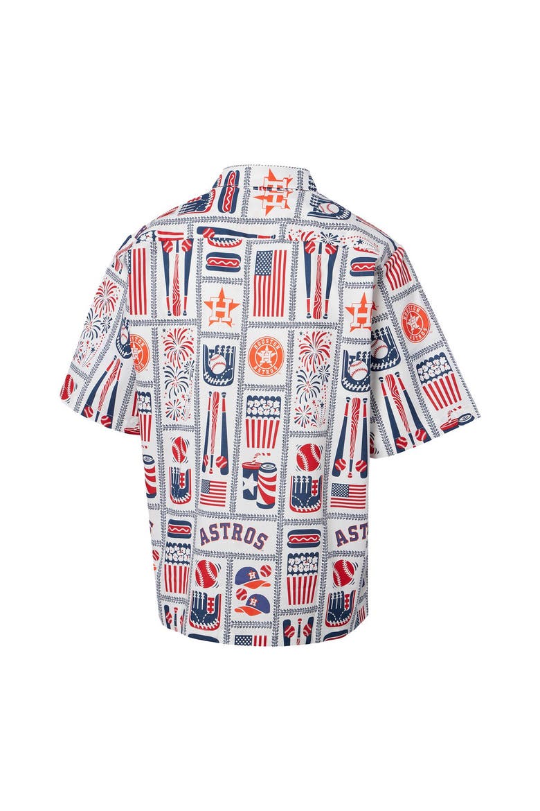 Men's Reyn Spooner White Houston Astros Americana Button-Up Shirt, Alternate, color, White