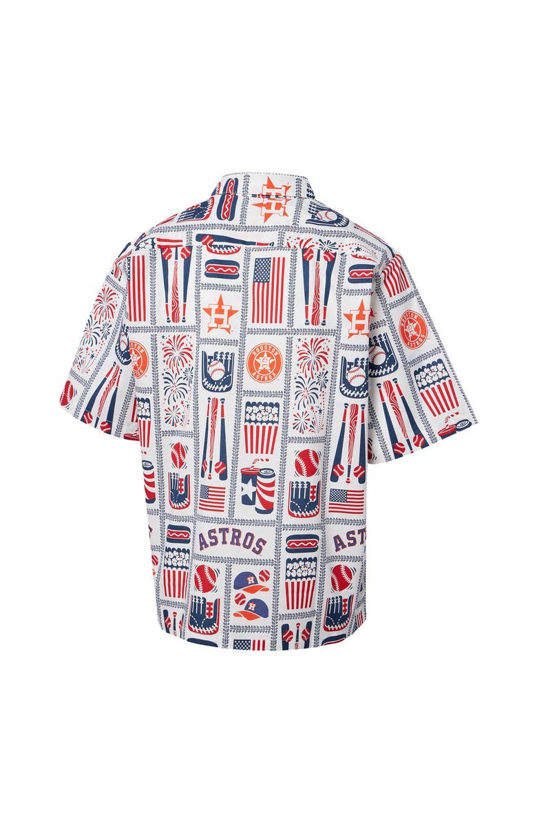 Reyn Spooner Men's Reyn Spooner White Houston Astros Americana Button-Up Shirt, Alternate, color, White