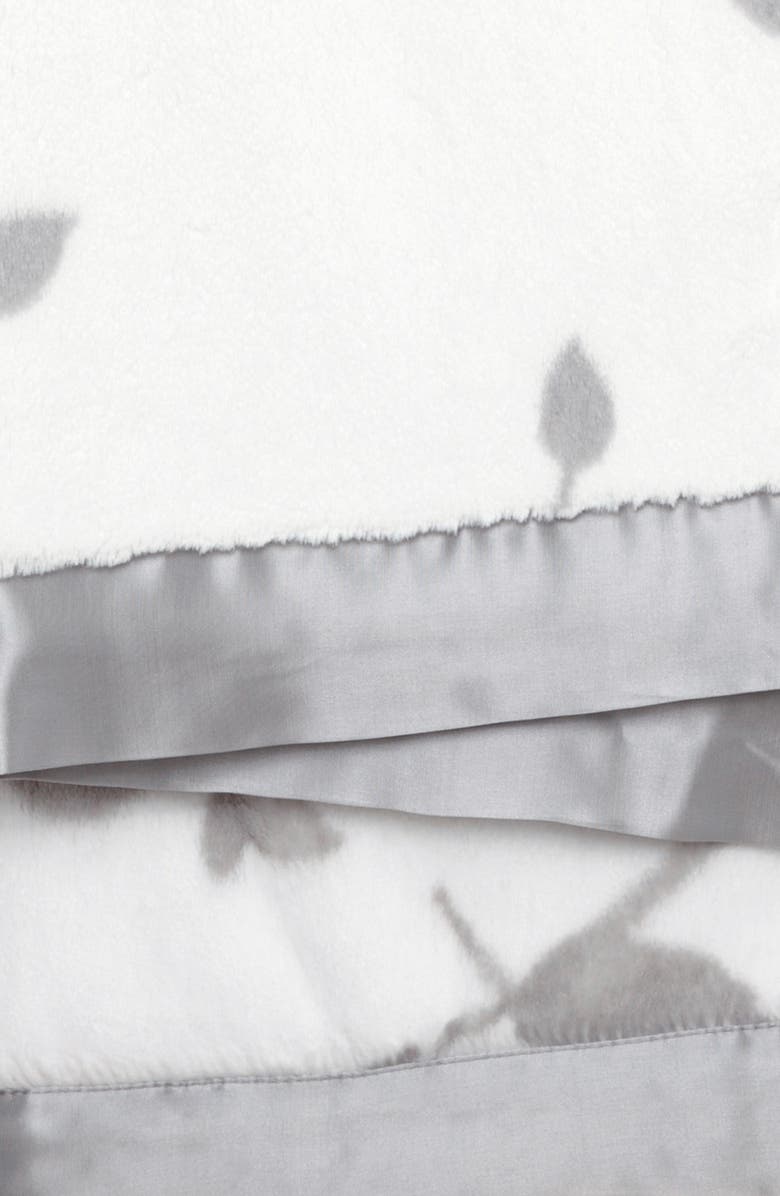 Little Giraffe Birdsong Satin Trim Blanket, Alternate, color, 