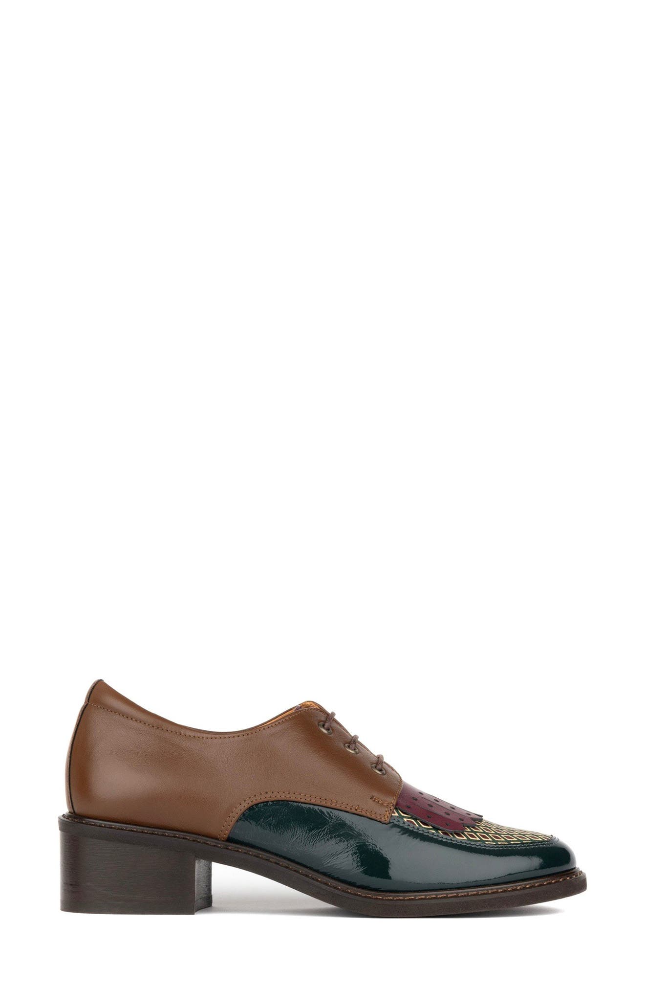 Lace-Up Water Resistant Brogue Oxfords, Alternate, color, BROWN