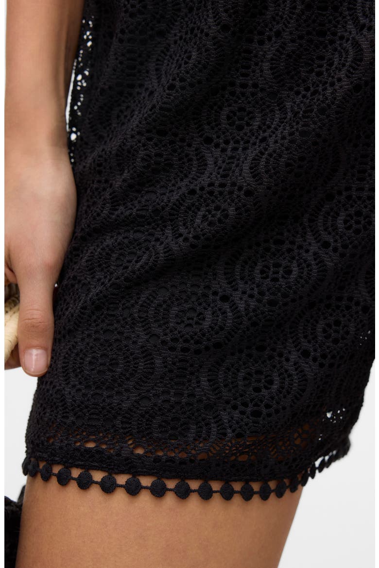 Maya Lace Shorts, Alternate, color, BLACK