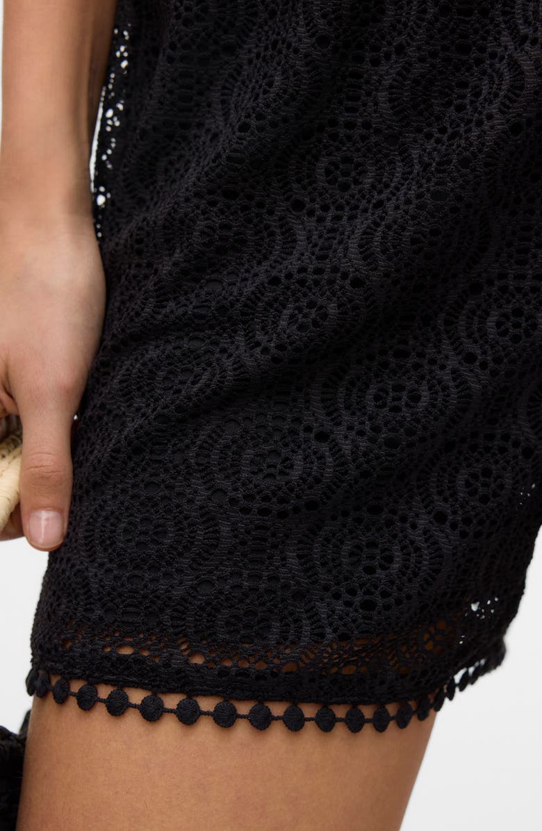 VERO MODA Maya Lace Shorts, Alternate, color, Black