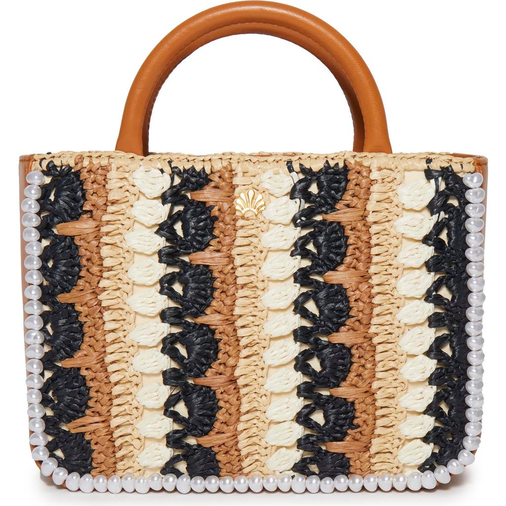 Lele Sadoughi Maya Raffia Mini Tote