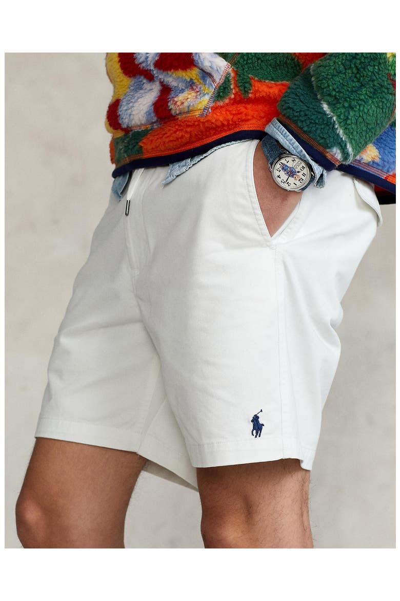 Prepster Stretch Cotton Twill Chino Shorts, Alternate, color, DECKWASH WHITE