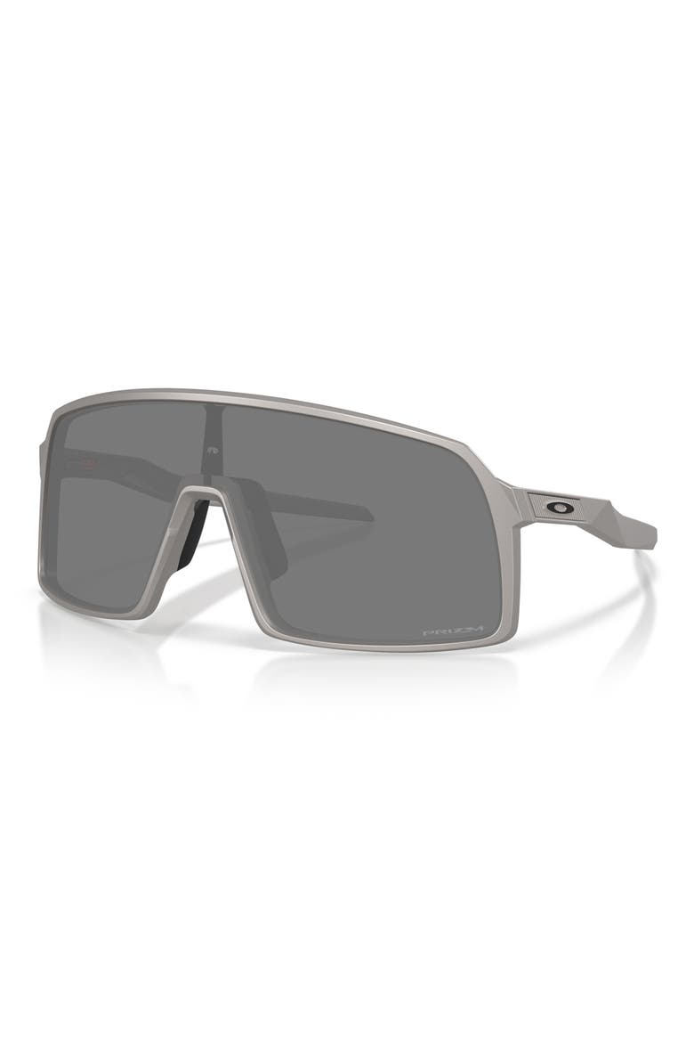 Sutro 37mm Rectangle Shield Sunglasses, Alternate, color, TITANIUM / PRIZM BLACK