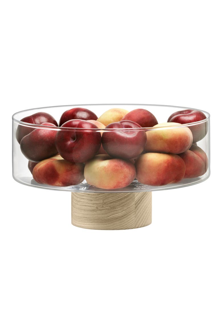 Lotta Pedestal Fruit Bowl, Alternate, color, CLEAR