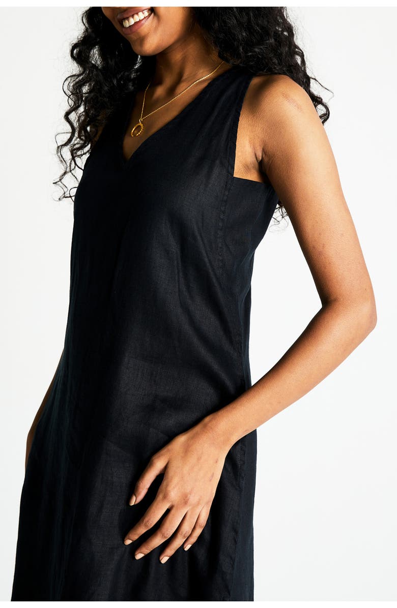 Reistor V-Neck Straight Dress, Alternate, color, Black