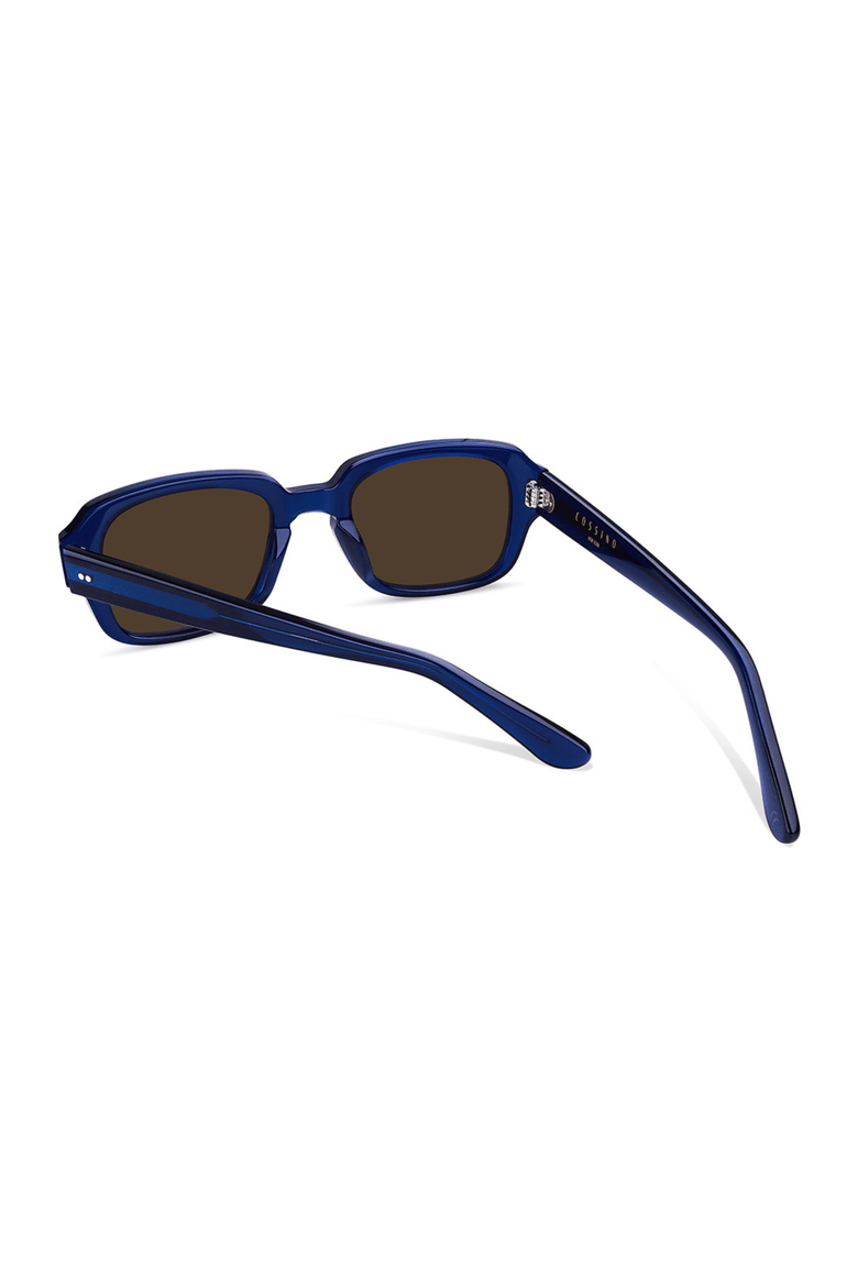 Mas 50mm Square Acetate Sunglasses, Alternate, color, Navy