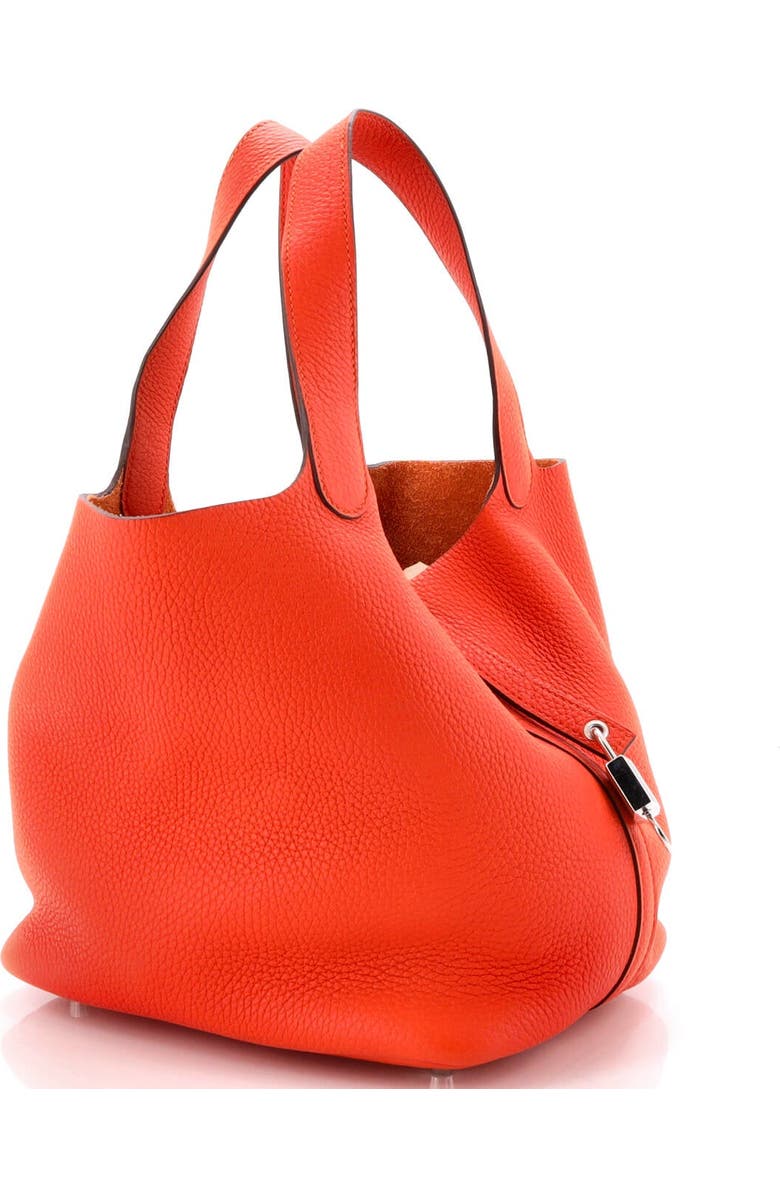 Pre-Owned Hermes Picotin Lock Bag Clemence MM, Alternate, color, Feu