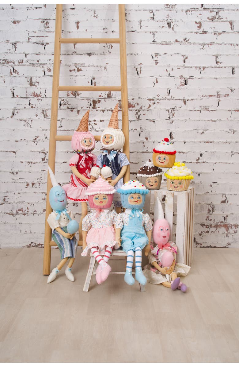 Gallerie II Clarissa Cupcake Gathered Traditions Joe Spencer's Figurine Doll 6.5", Alternate, color, Red