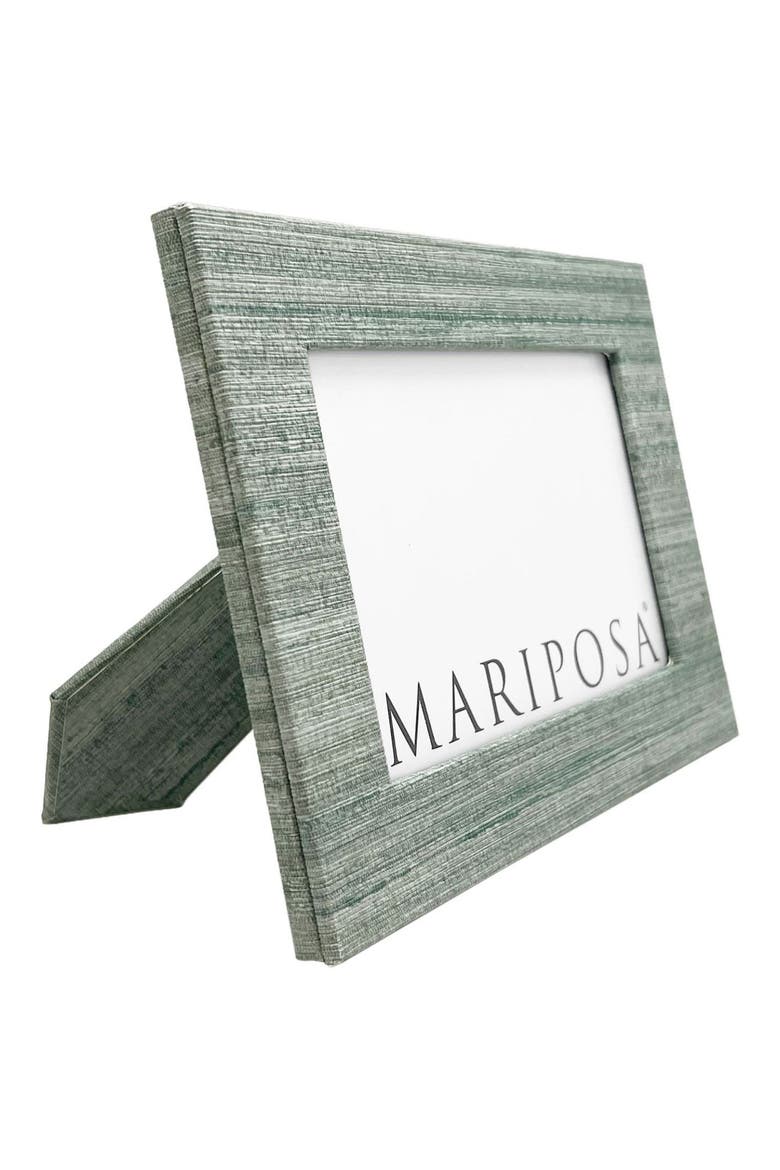Capri Faux Grasscloth 4 x 6-Inch Picture Frame, Alternate, color, AQUA