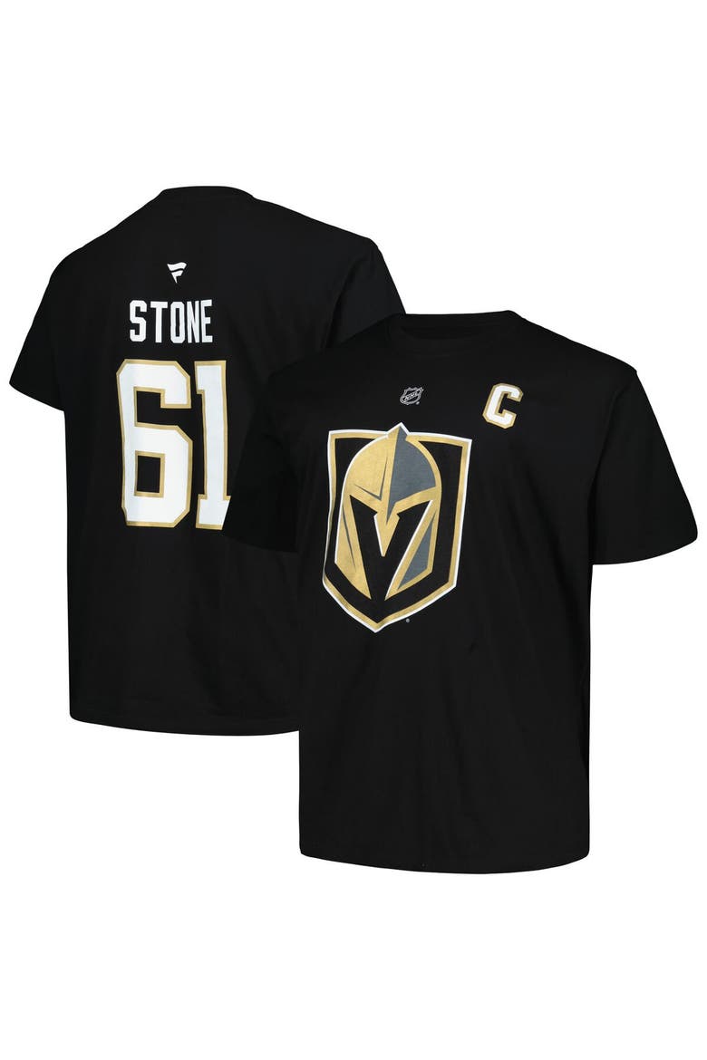 Men's Profile Mark Stone Black Vegas Golden Knights Big & Tall Name & Number T-Shirt, Main, color, Black