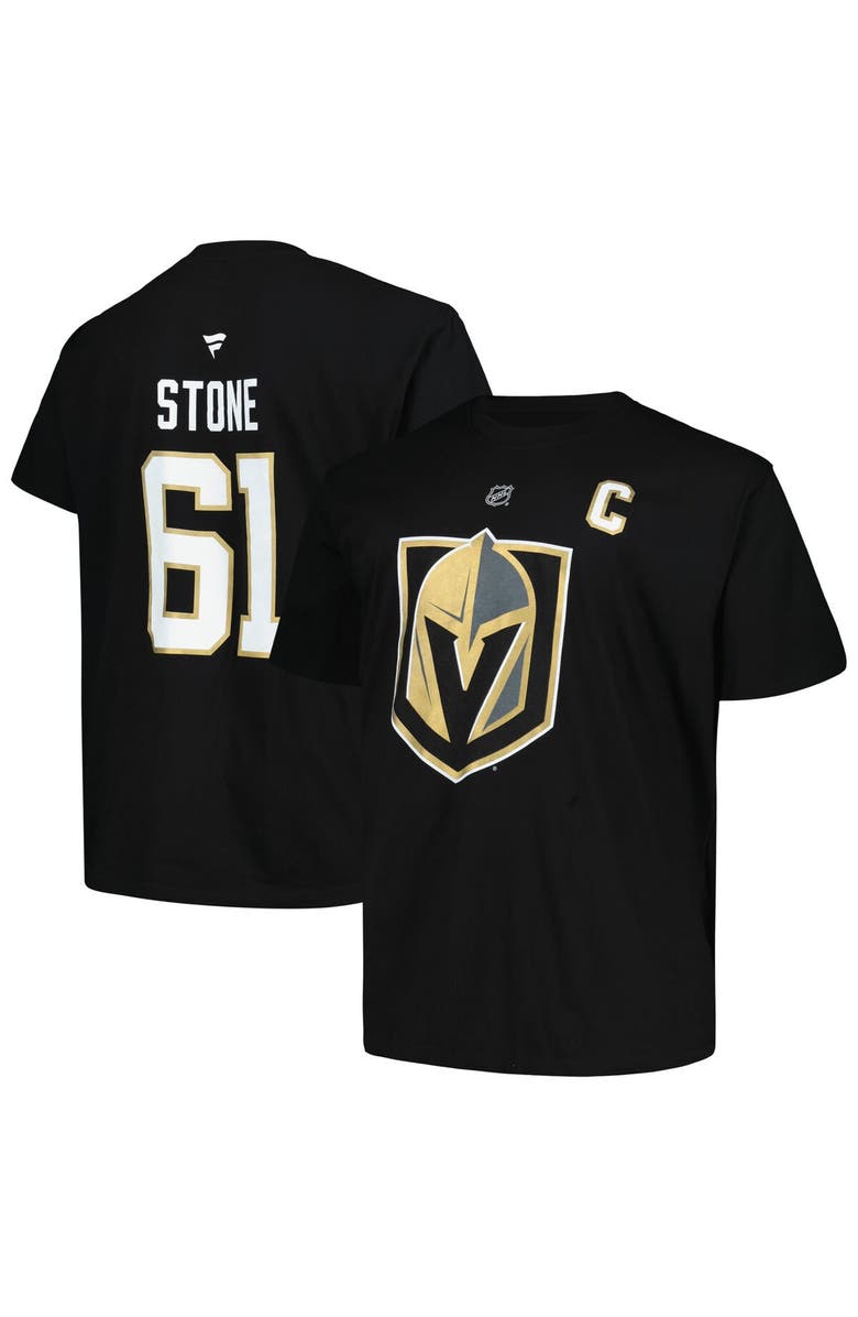 PROFILE Men's Profile Mark Stone Black Vegas Golden Knights Big & Tall Name & Number T-Shirt, Main, color,