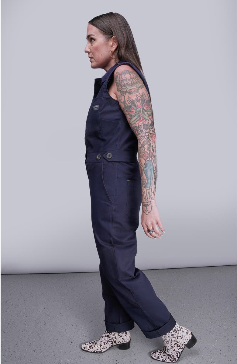 WILDFANG The Essential Sleeveless High Waisted Coverall, Alternate, color, Navy