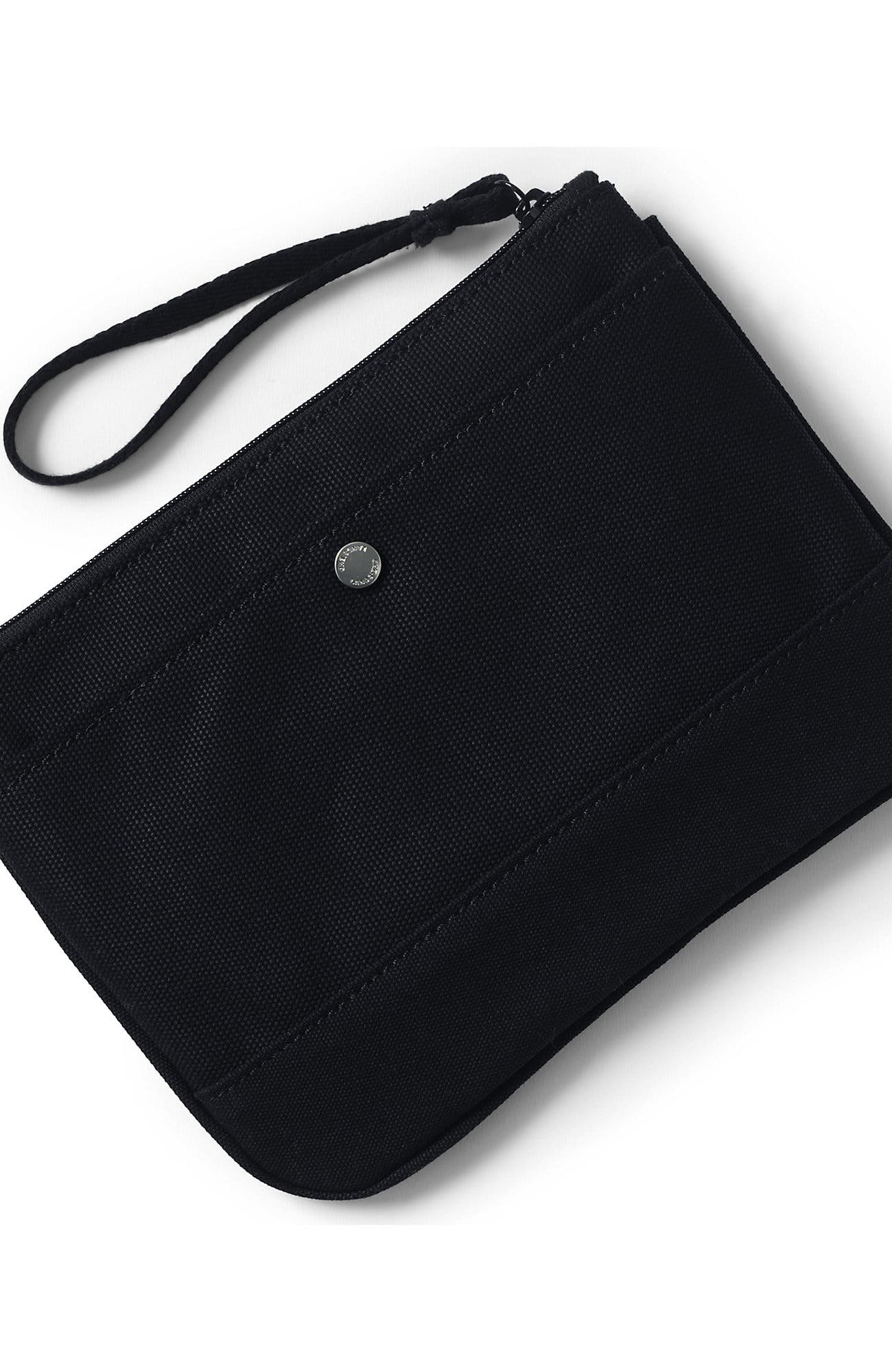 Lands' End Canvas Zipper Pouch, Alternate, color, 
