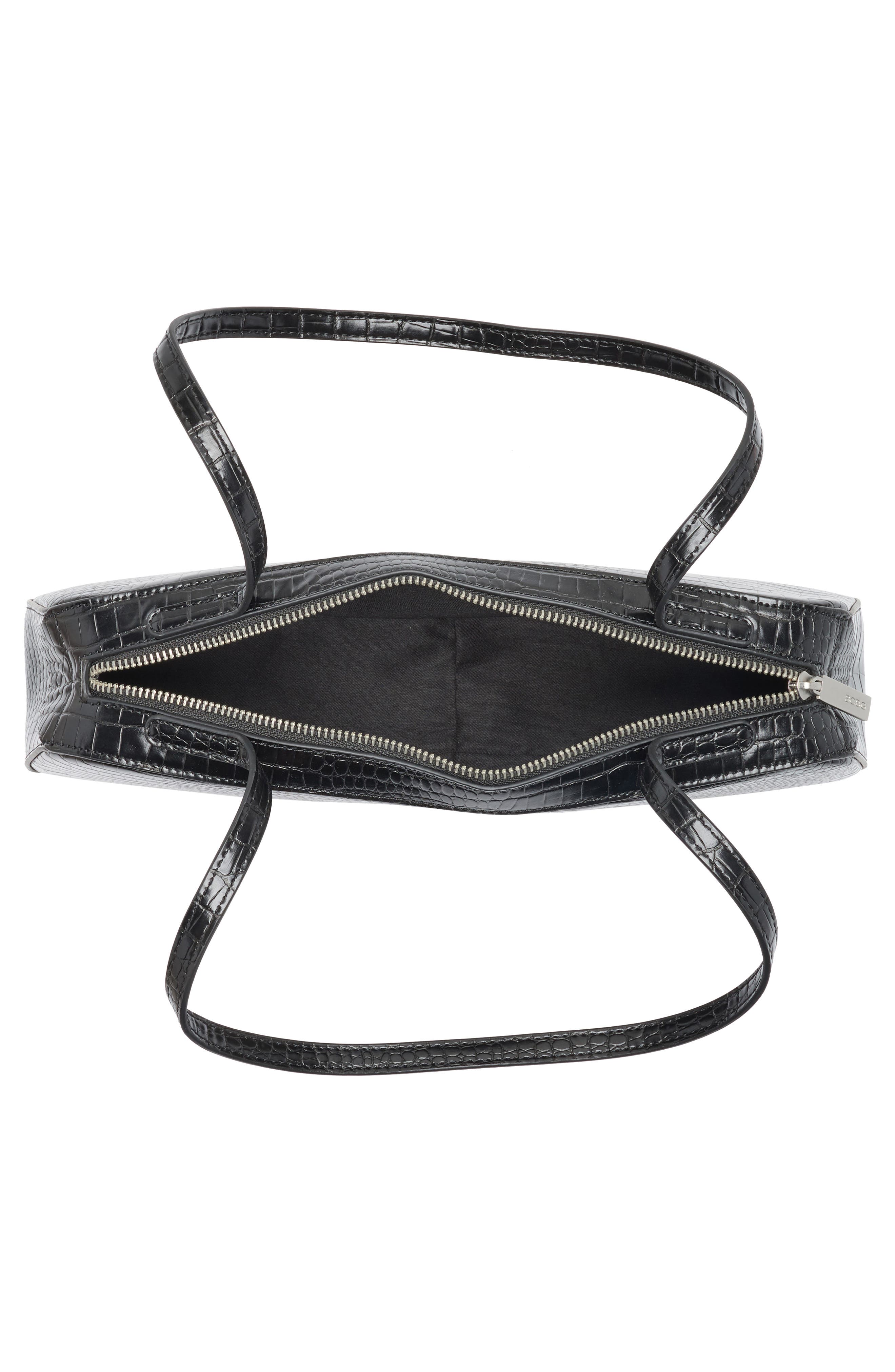 BCBG Minimalist East West Shoulder Bag, Alternate, color, Black