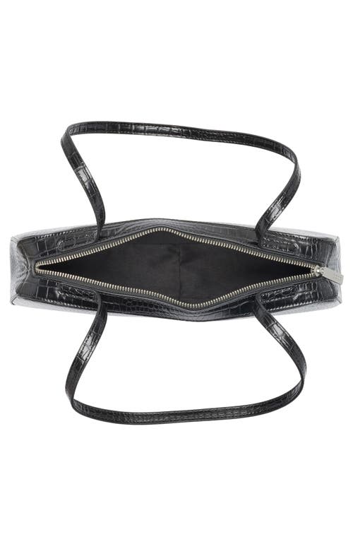 Bcbg Minimalist East West Shoulder Bag In Black