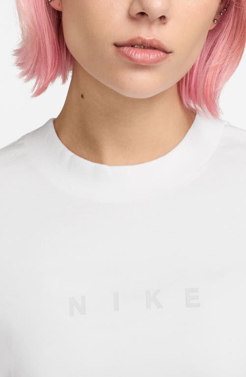 Nike Boxy Midweight Cotton T-shirt In White