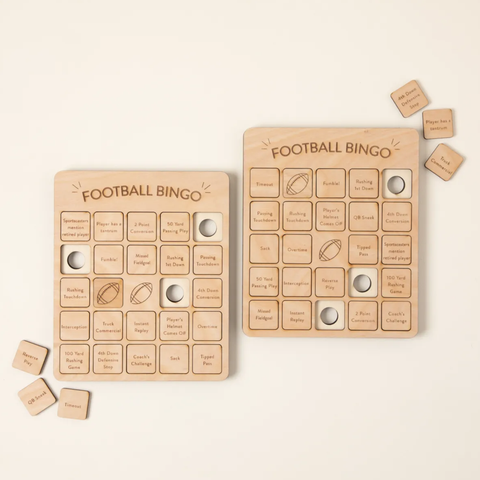 Football Bingo Set of 2 by Woodtech