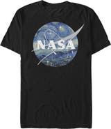 NASA Men's NASA Starry Night Logo  Graphic T-Shirt