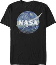 NASA Men's NASA Starry Night Logo  Graphic T-Shirt