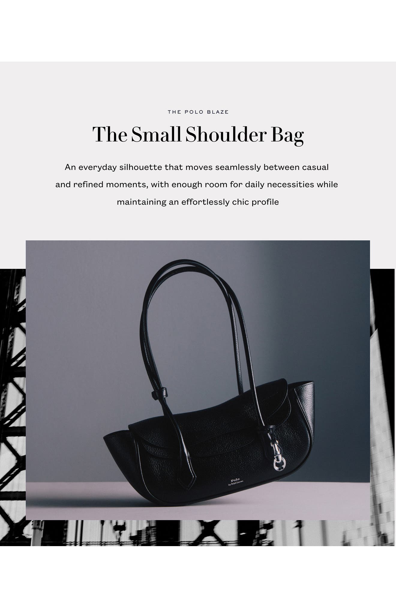Small Polo Blaze Tumbled Leather Shoulder Bag, Alternate, color, CHESTNUT