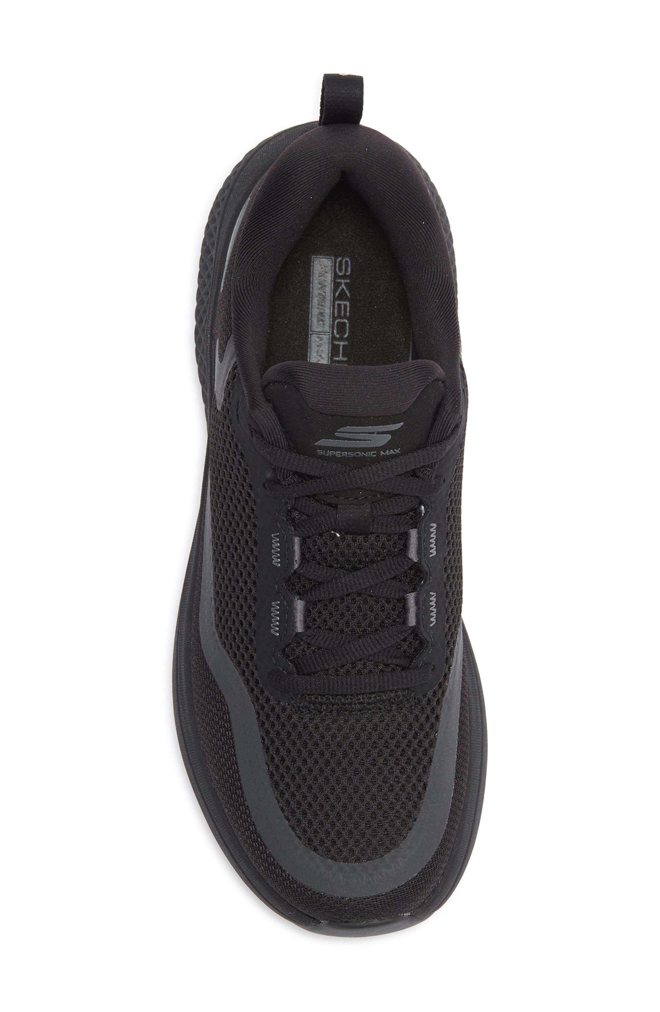 SKECHERS GO RUN Supersonic Max Running Shoe, Alternate, color, Black