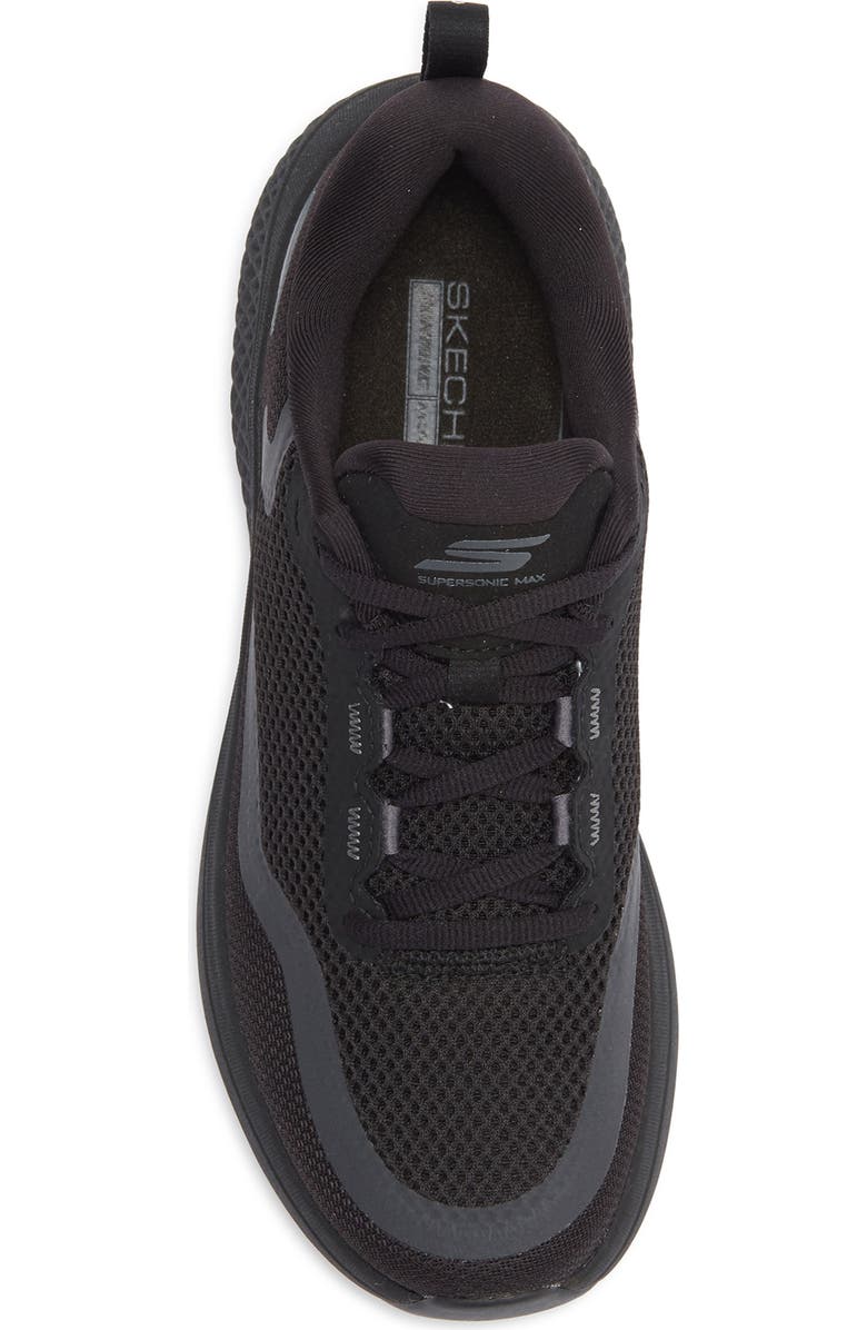 SKECHERS GO RUN Supersonic Max Running Shoe, Alternate, color, Black