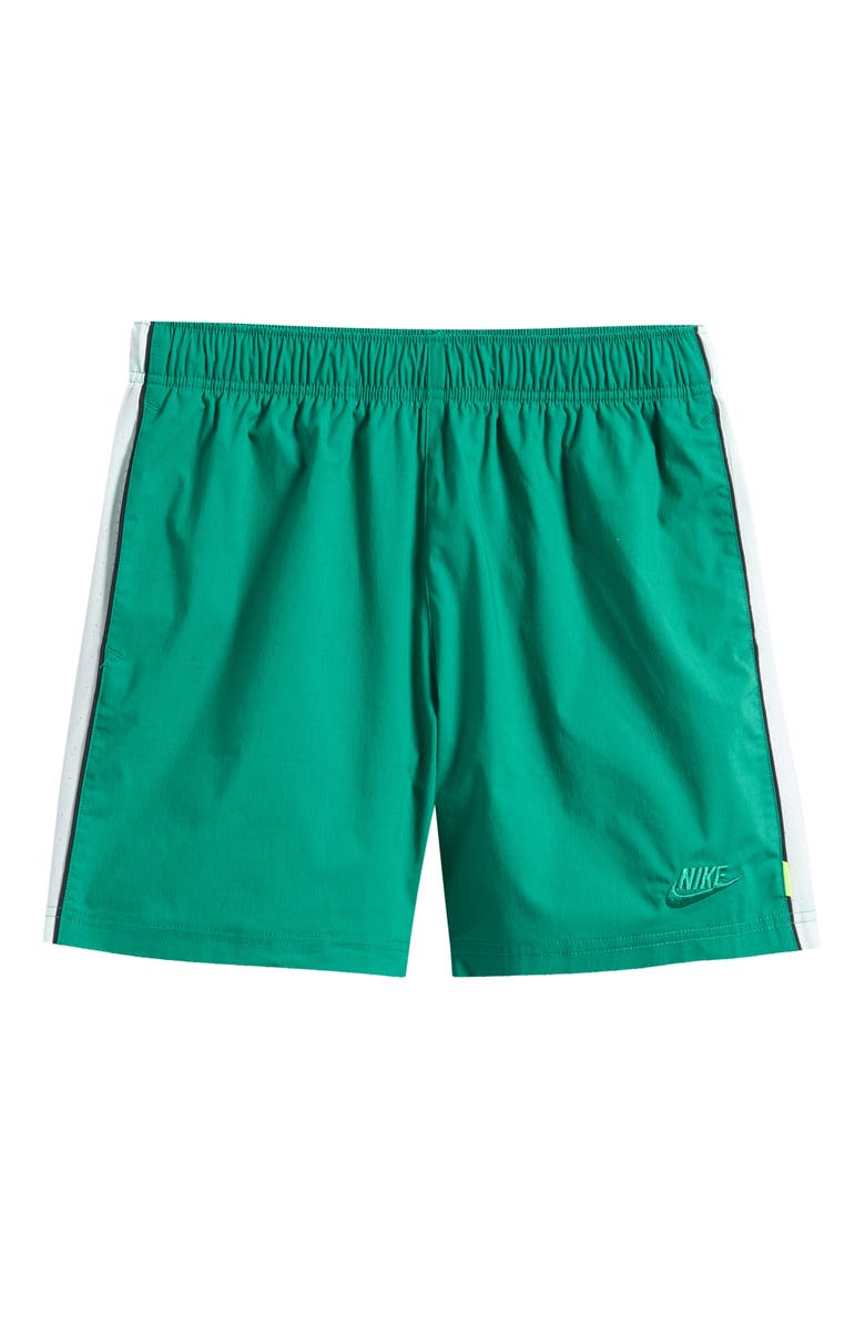 Nike Kids' Woven Drawstring Shorts, Main, color, Malachite/ White/ Black