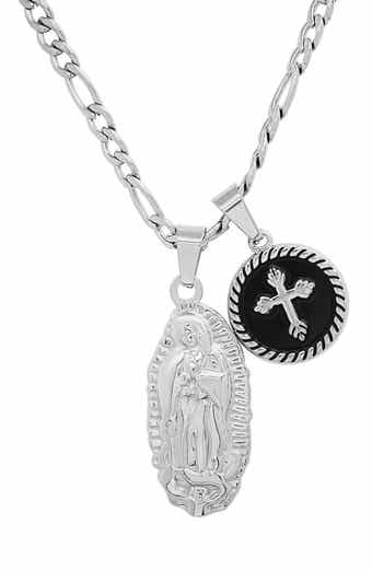 Men's Our Lady Guadalupe Pendant Necklace