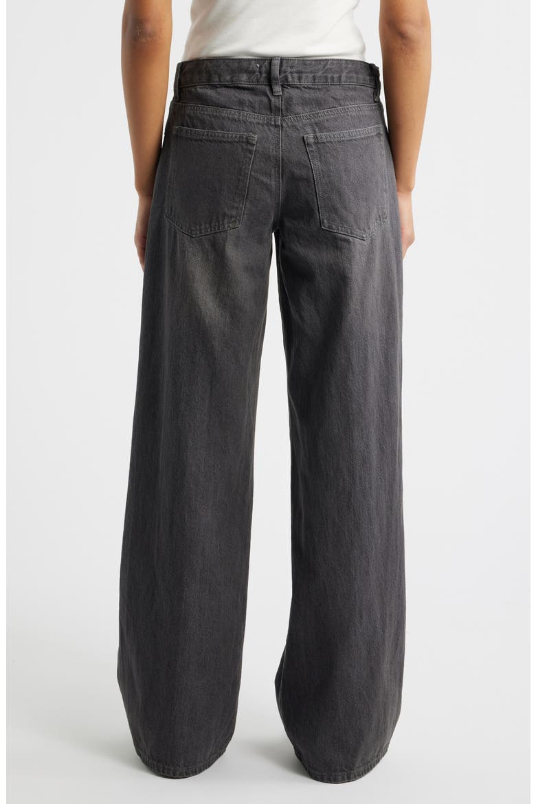 Aubrey Wide Leg Jeans, Alternate, color, GRAY