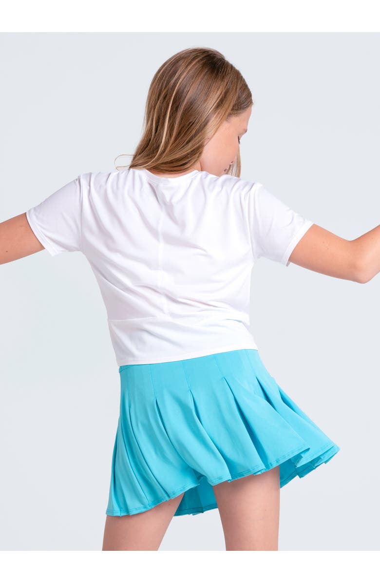 Lucky in Love Girls Peek-a-Bow Short Sleeve, Alternate, color, White